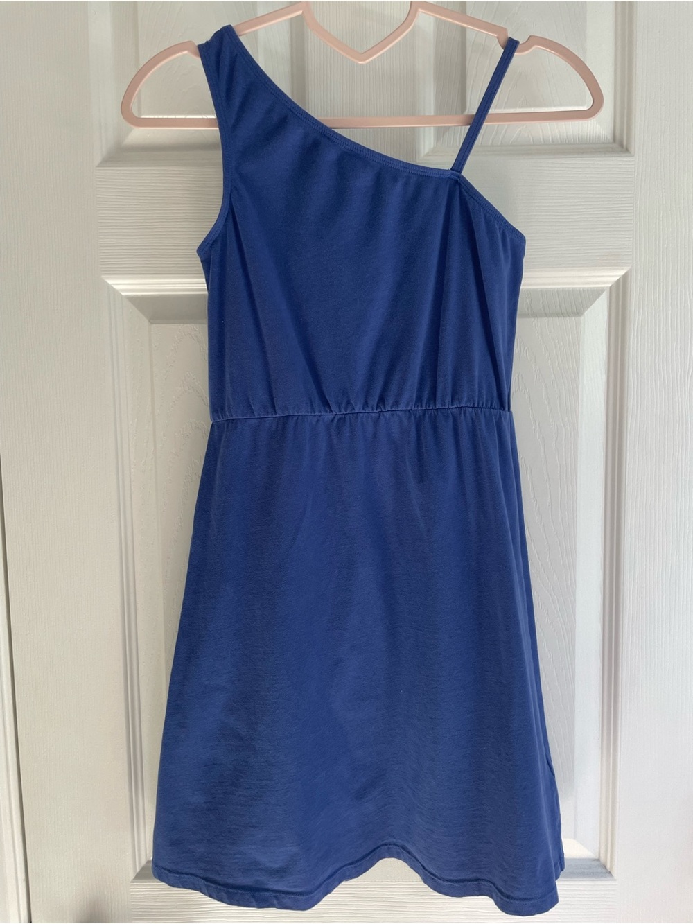 Best Beach by Tchibo Girls One Shoulder Blue Dress 134/140 EUC